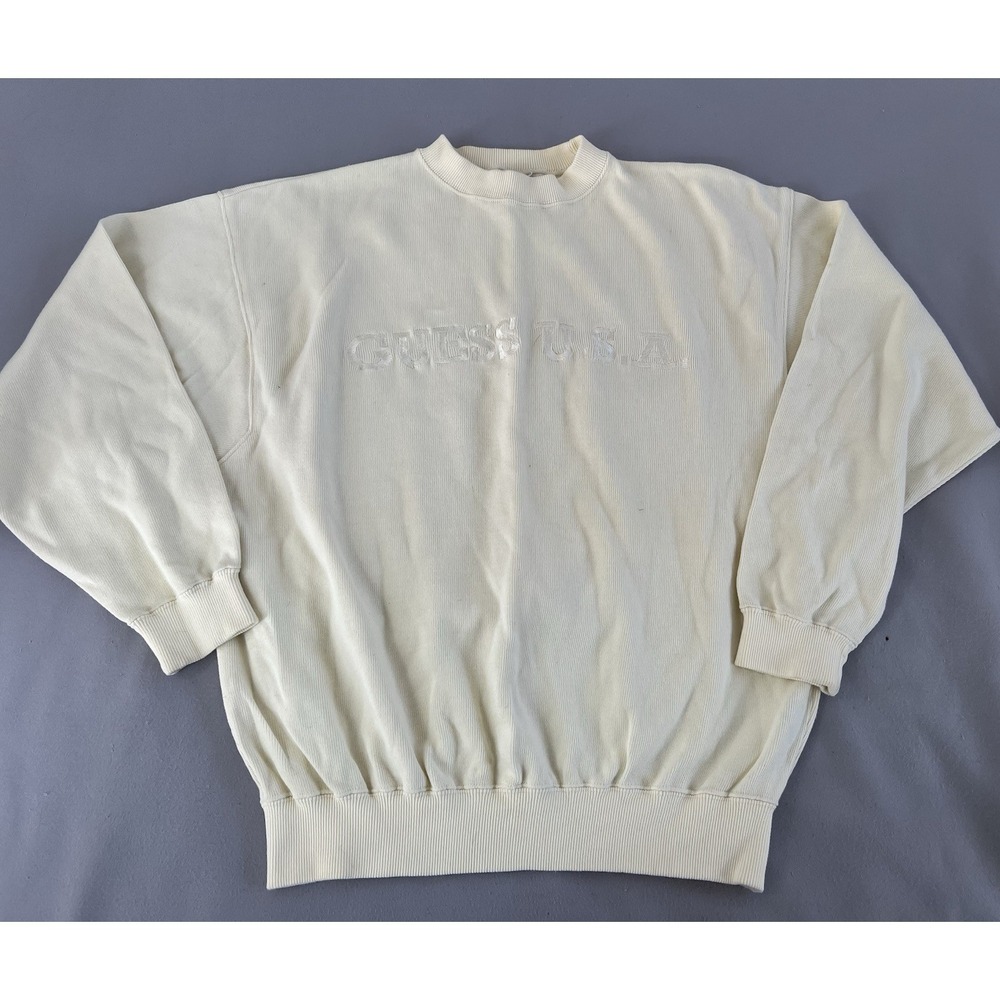VTG Guess USA By George Marciano Sweatshirt Embroidered Logo Sz Medium Y2K